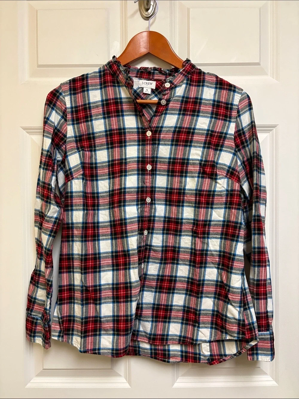 J. Crew Cotton Plaid Button-Up Shirt